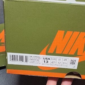 Nike Air Jordan 1 Retro High OG Craft in Olive and Orange